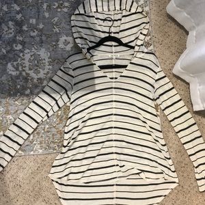 South Moon Under Striped Hoodie